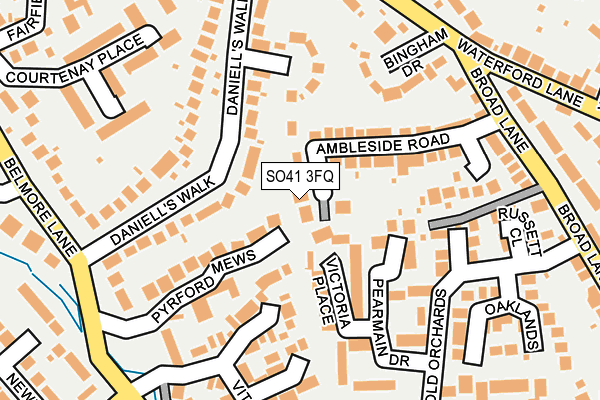 SO41 3FQ map - OS OpenMap – Local (Ordnance Survey)