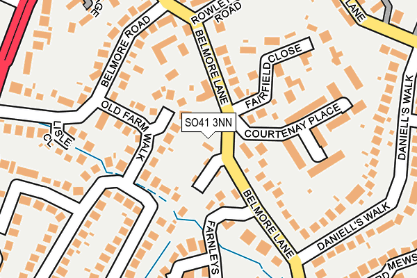 SO41 3NN map - OS OpenMap – Local (Ordnance Survey)