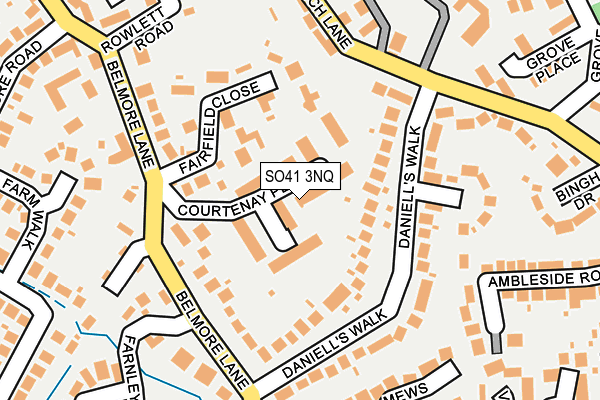 SO41 3NQ map - OS OpenMap – Local (Ordnance Survey)