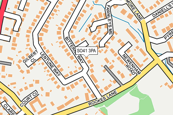 SO41 3PA map - OS OpenMap – Local (Ordnance Survey)