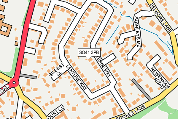 SO41 3PB map - OS OpenMap – Local (Ordnance Survey)