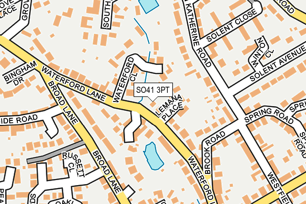 SO41 3PT map - OS OpenMap – Local (Ordnance Survey)