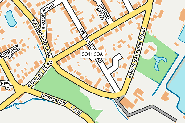 SO41 3QA map - OS OpenMap – Local (Ordnance Survey)