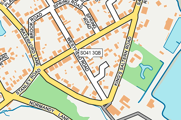 SO41 3QB map - OS OpenMap – Local (Ordnance Survey)