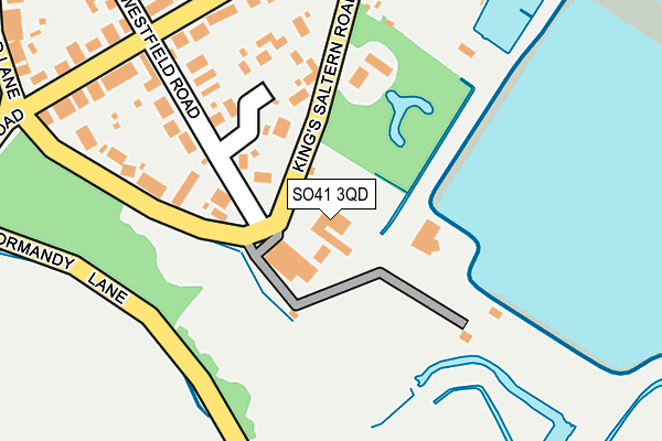 SO41 3QD map - OS OpenMap – Local (Ordnance Survey)