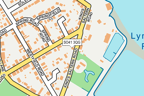 SO41 3QG map - OS OpenMap – Local (Ordnance Survey)