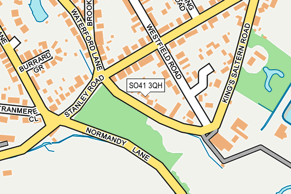 SO41 3QH map - OS OpenMap – Local (Ordnance Survey)