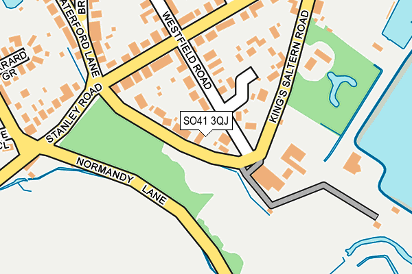 SO41 3QJ map - OS OpenMap – Local (Ordnance Survey)
