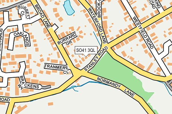 SO41 3QL map - OS OpenMap – Local (Ordnance Survey)