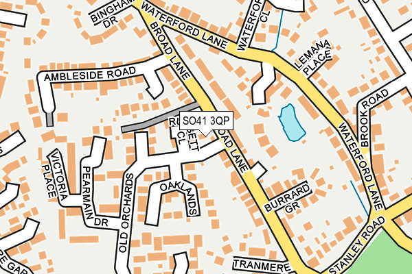 SO41 3QP map - OS OpenMap – Local (Ordnance Survey)