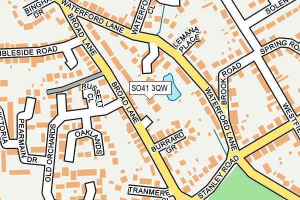 SO41 3QW map - OS OpenMap – Local (Ordnance Survey)