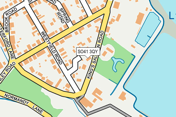SO41 3QY map - OS OpenMap – Local (Ordnance Survey)