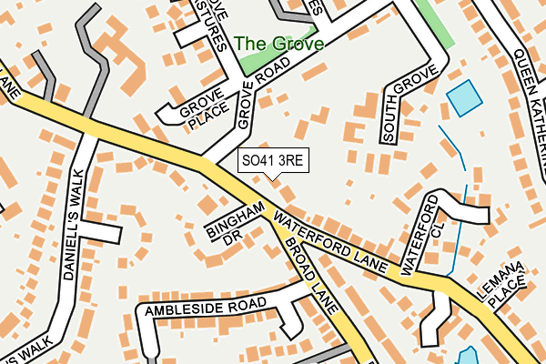 SO41 3RE map - OS OpenMap – Local (Ordnance Survey)
