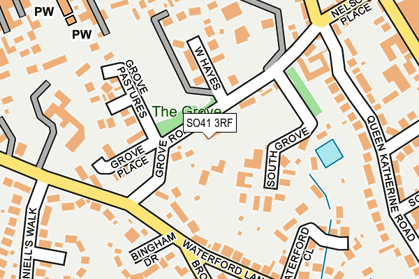 SO41 3RF map - OS OpenMap – Local (Ordnance Survey)