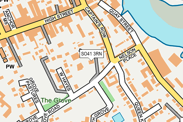SO41 3RN map - OS OpenMap – Local (Ordnance Survey)