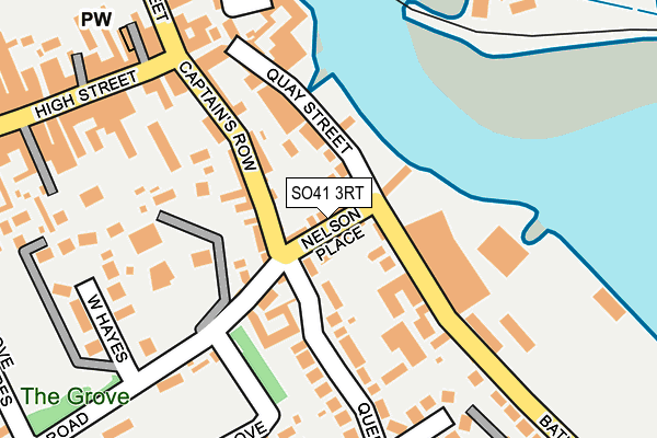 SO41 3RT map - OS OpenMap – Local (Ordnance Survey)