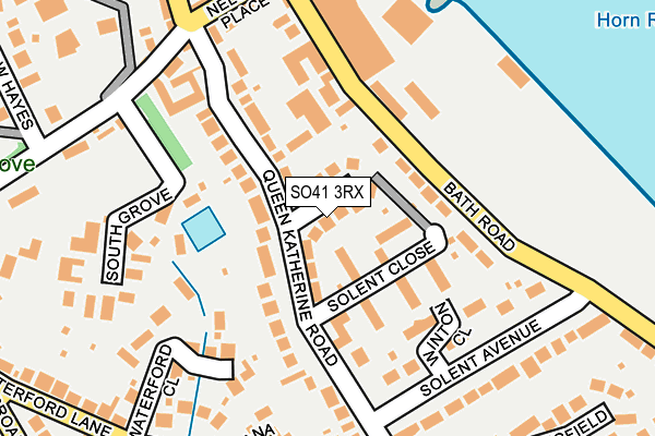 SO41 3RX map - OS OpenMap – Local (Ordnance Survey)