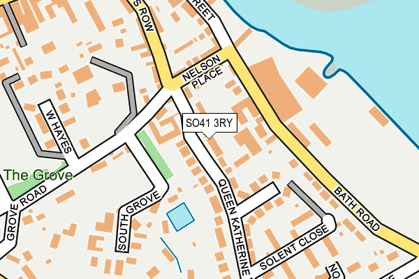SO41 3RY map - OS OpenMap – Local (Ordnance Survey)