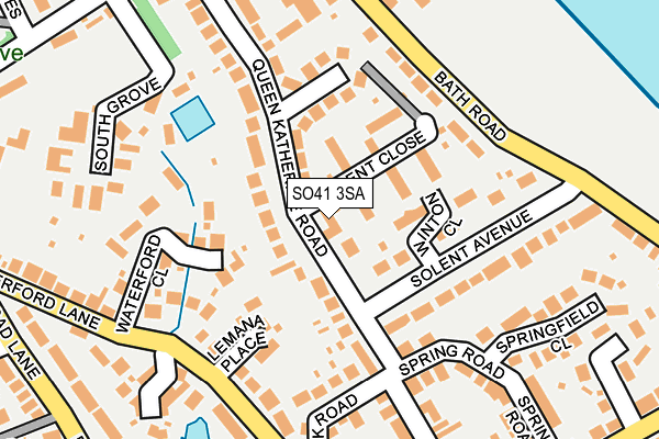 SO41 3SA map - OS OpenMap – Local (Ordnance Survey)