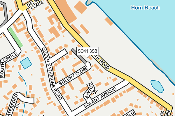 SO41 3SB map - OS OpenMap – Local (Ordnance Survey)