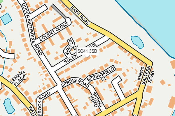 SO41 3SD map - OS OpenMap – Local (Ordnance Survey)
