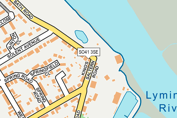 SO41 3SE map - OS OpenMap – Local (Ordnance Survey)