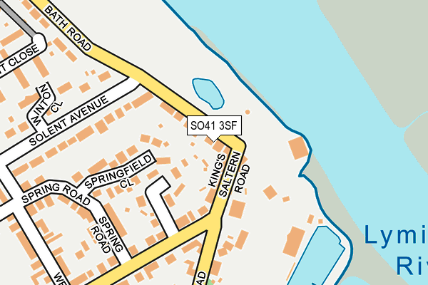 SO41 3SF map - OS OpenMap – Local (Ordnance Survey)