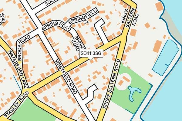 SO41 3SG map - OS OpenMap – Local (Ordnance Survey)