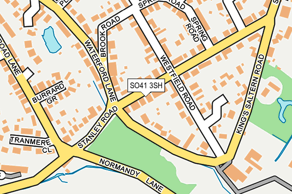 SO41 3SH map - OS OpenMap – Local (Ordnance Survey)