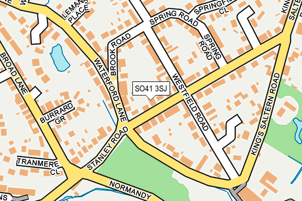 SO41 3SJ map - OS OpenMap – Local (Ordnance Survey)
