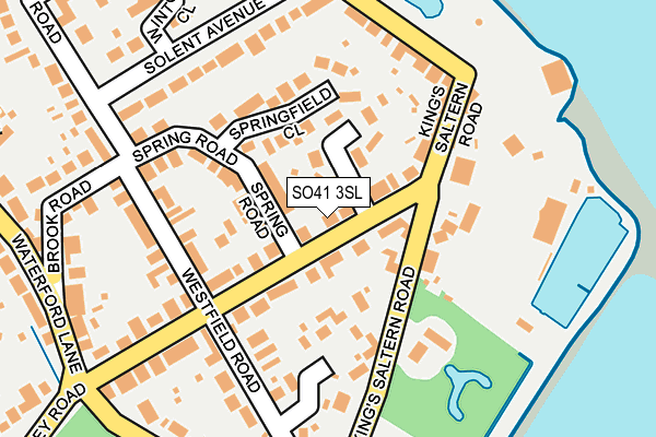 SO41 3SL map - OS OpenMap – Local (Ordnance Survey)