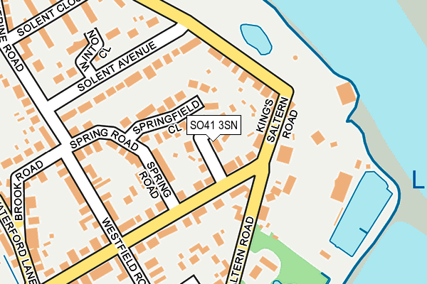 SO41 3SN map - OS OpenMap – Local (Ordnance Survey)