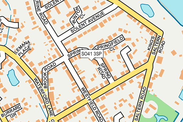SO41 3SP map - OS OpenMap – Local (Ordnance Survey)