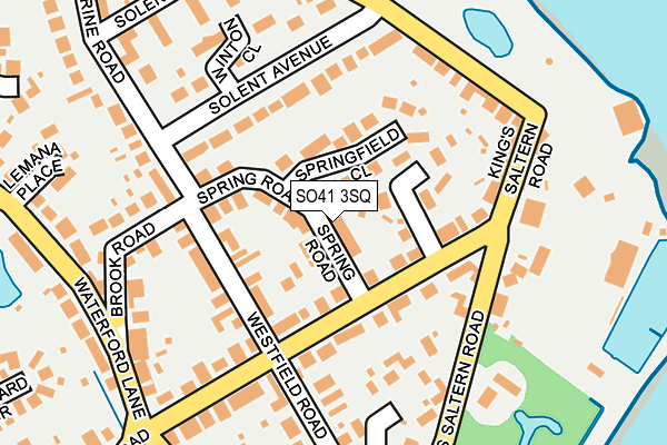 SO41 3SQ map - OS OpenMap – Local (Ordnance Survey)