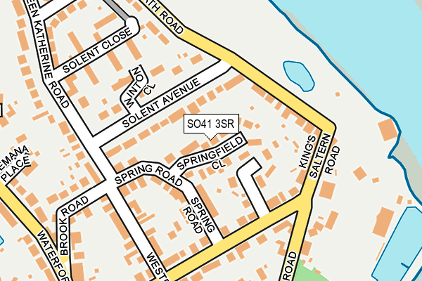 SO41 3SR map - OS OpenMap – Local (Ordnance Survey)