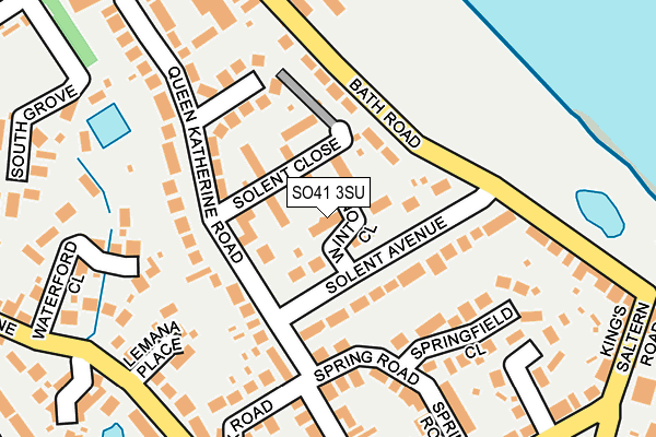 SO41 3SU map - OS OpenMap – Local (Ordnance Survey)