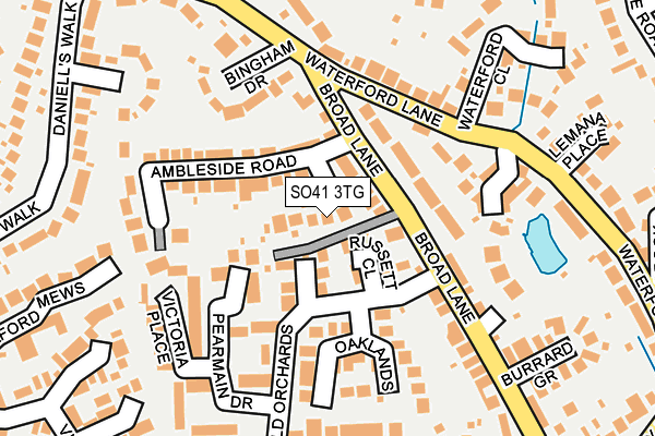 SO41 3TG map - OS OpenMap – Local (Ordnance Survey)