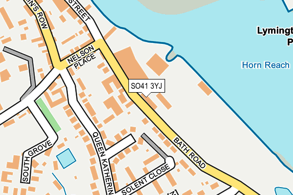 SO41 3YJ map - OS OpenMap – Local (Ordnance Survey)