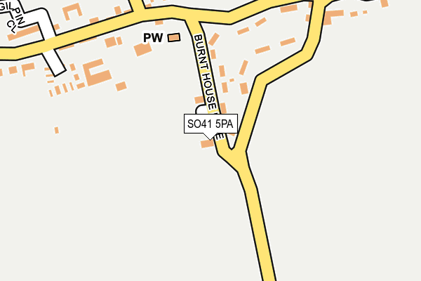 SO41 5PA map - OS OpenMap – Local (Ordnance Survey)