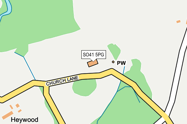 SO41 5PG map - OS OpenMap – Local (Ordnance Survey)