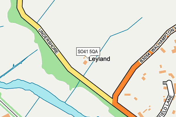 SO41 5QA map - OS OpenMap – Local (Ordnance Survey)