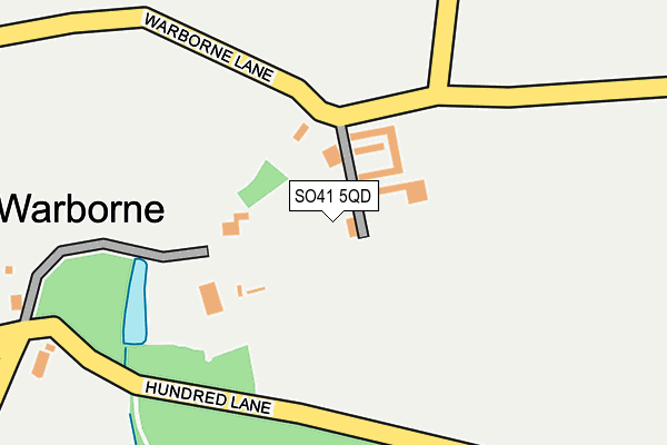 SO41 5QD map - OS OpenMap – Local (Ordnance Survey)