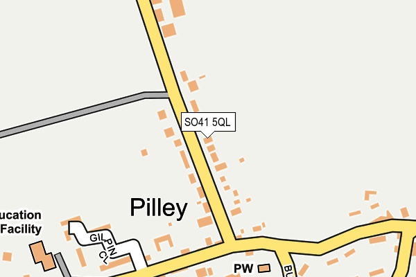 SO41 5QL map - OS OpenMap – Local (Ordnance Survey)