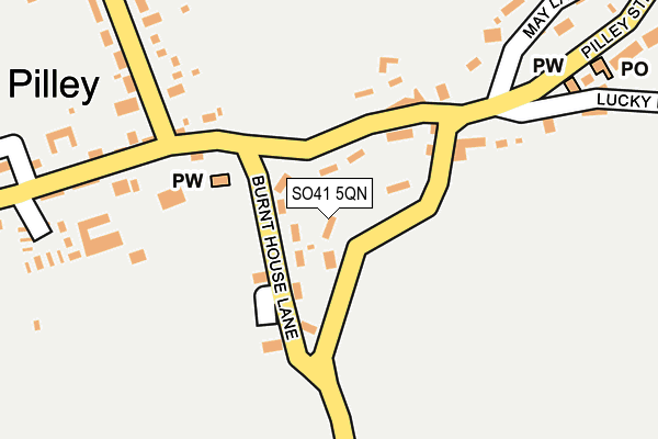 SO41 5QN map - OS OpenMap – Local (Ordnance Survey)