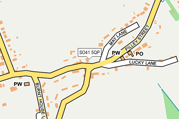 SO41 5QP map - OS OpenMap – Local (Ordnance Survey)