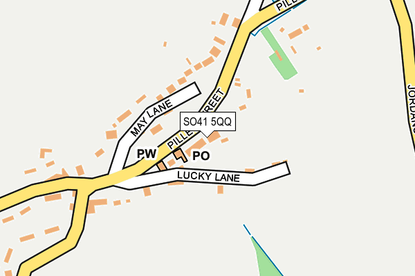 SO41 5QQ map - OS OpenMap – Local (Ordnance Survey)