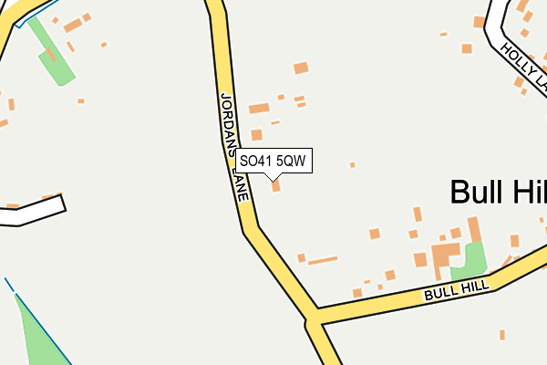 SO41 5QW map - OS OpenMap – Local (Ordnance Survey)