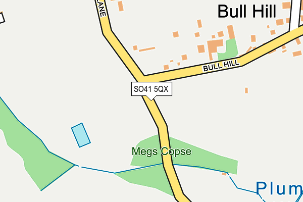 SO41 5QX map - OS OpenMap – Local (Ordnance Survey)