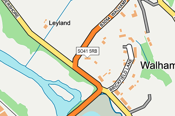 SO41 5RB map - OS OpenMap – Local (Ordnance Survey)