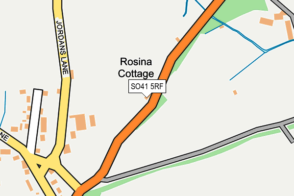 SO41 5RF map - OS OpenMap – Local (Ordnance Survey)